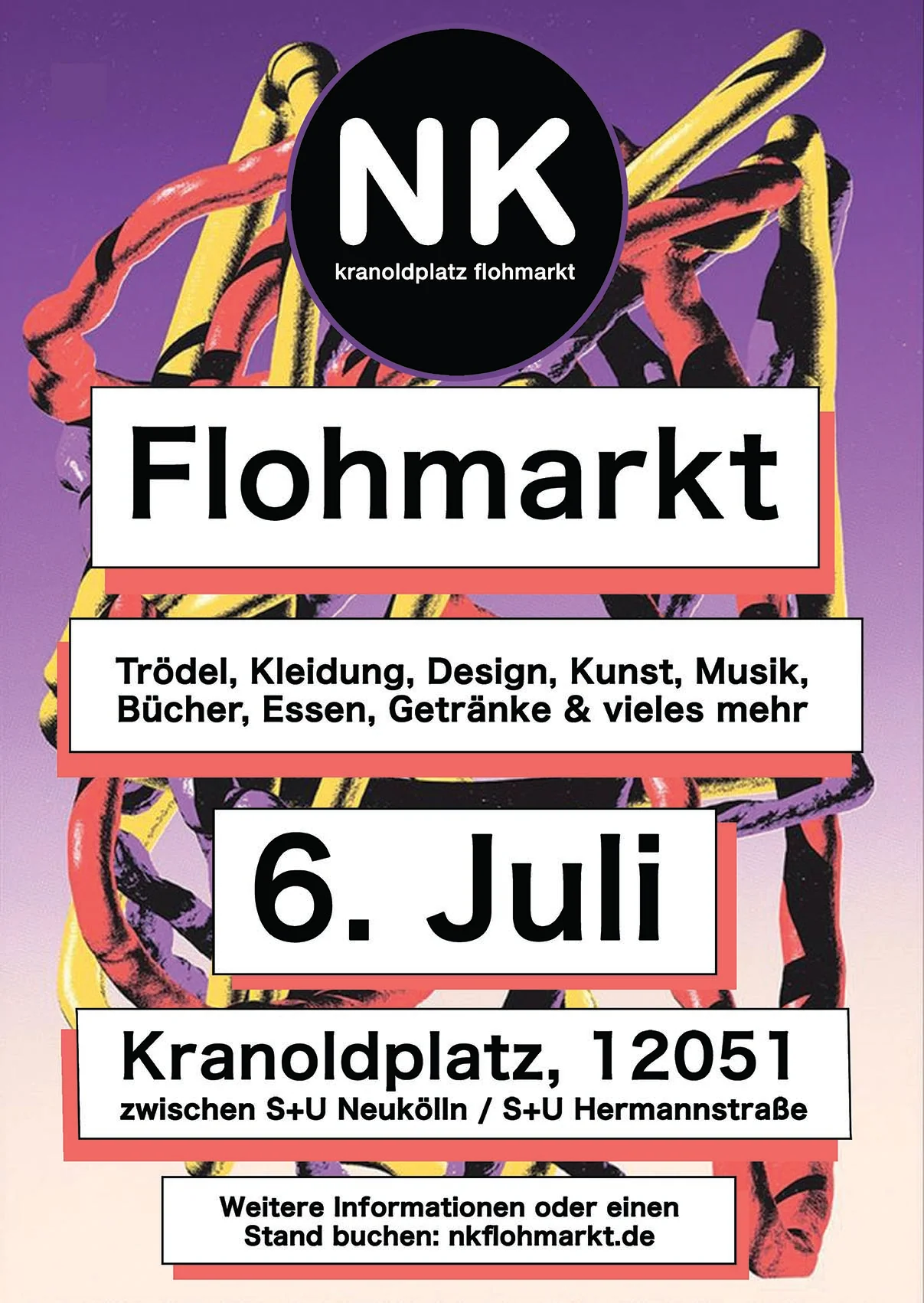 Poster for the 6. juli market