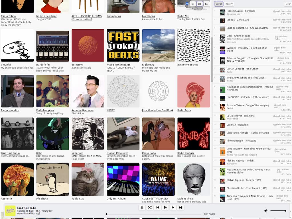 Radio4000 channels grid